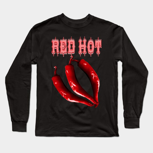 Hot Chili Spicy Food Expert Long Sleeve T-Shirt by PlanetMonkey